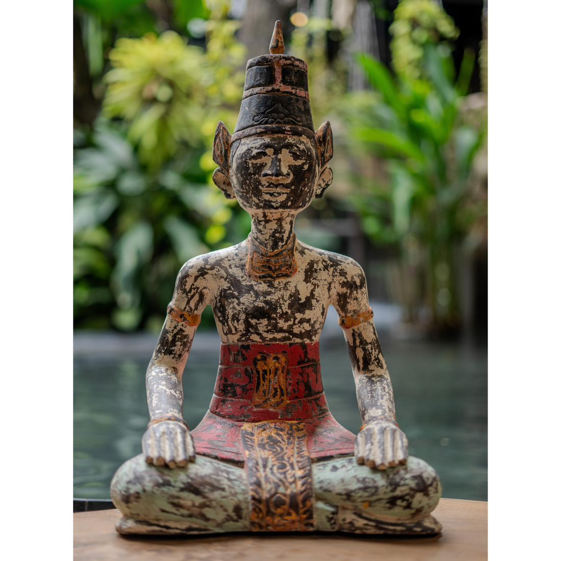 Javanese Wedding Couple in Distressed Finish