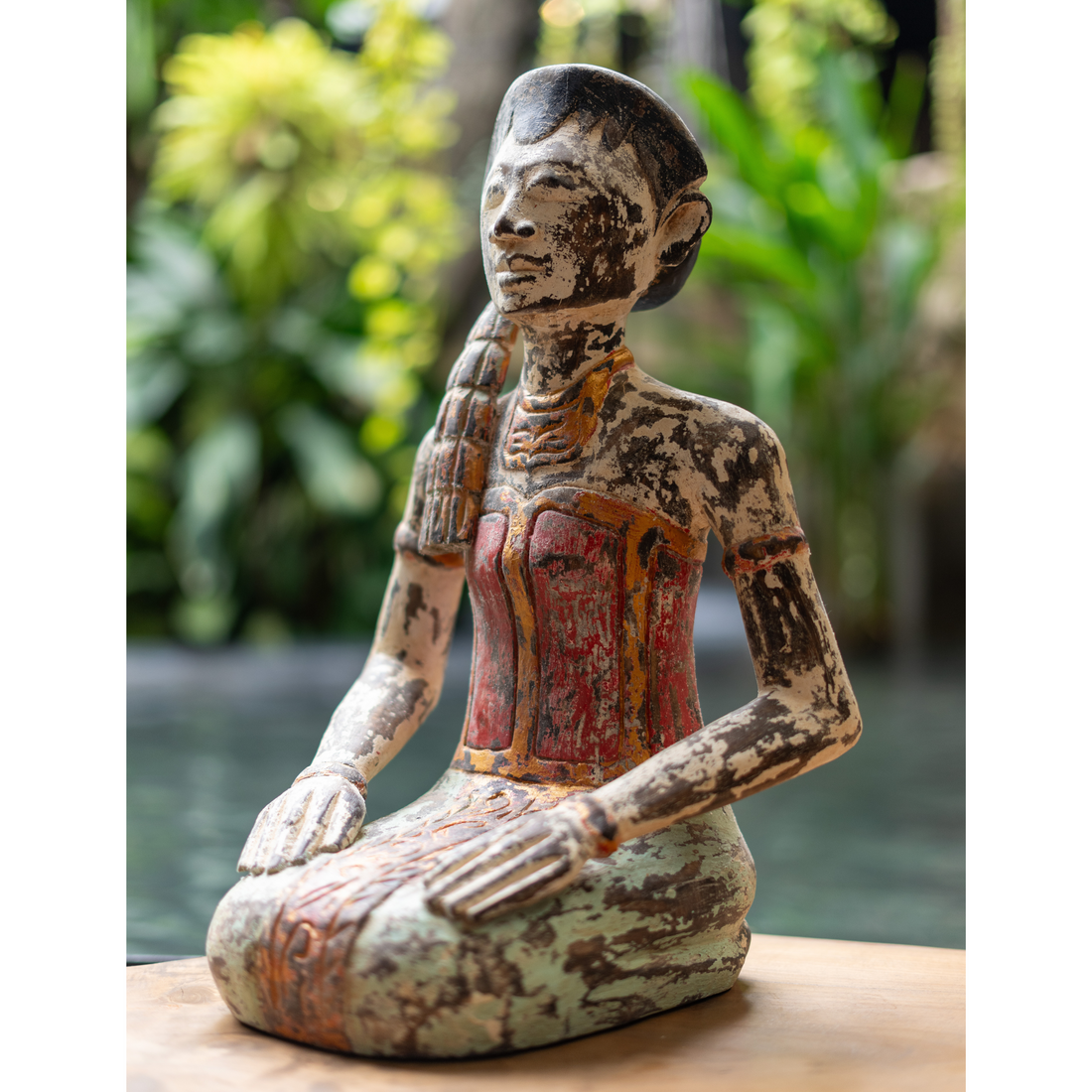 Javanese Wedding Couple in Distressed Finish