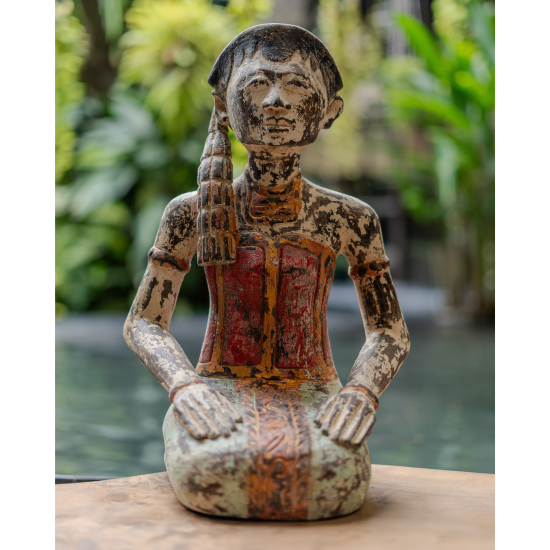 Javanese Wedding Couple in Distressed Finish