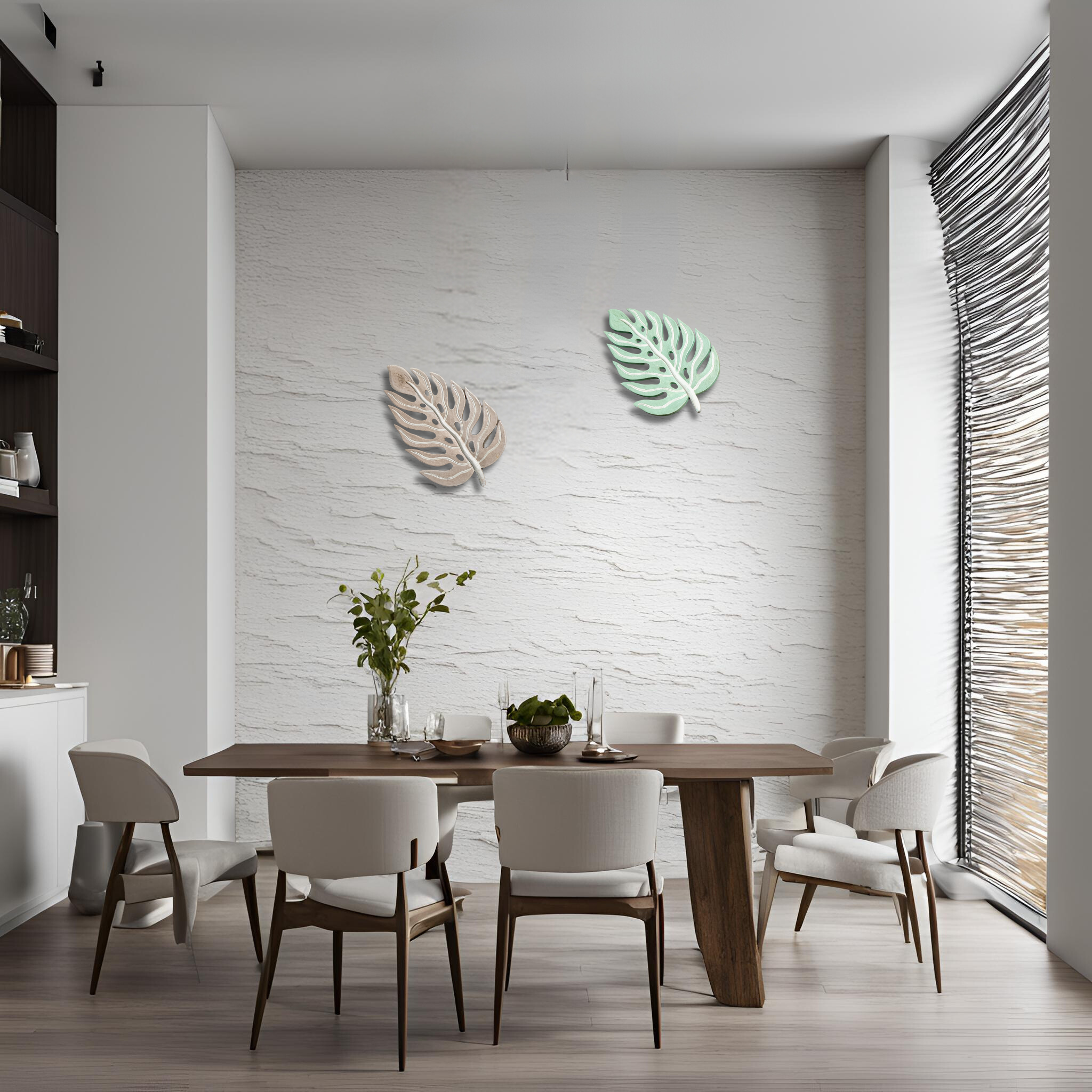 Enhance your living space with a handcrafted wooden Monstera leaf, showcasing intricate details and natural wood grain. This versatile wall art adds nature-inspired elegance to any room decor style, serving as a timeless and unique piece of craftsmanship. Perfect for standalone display or part of a gallery wall, it brings outdoor beauty indoors.