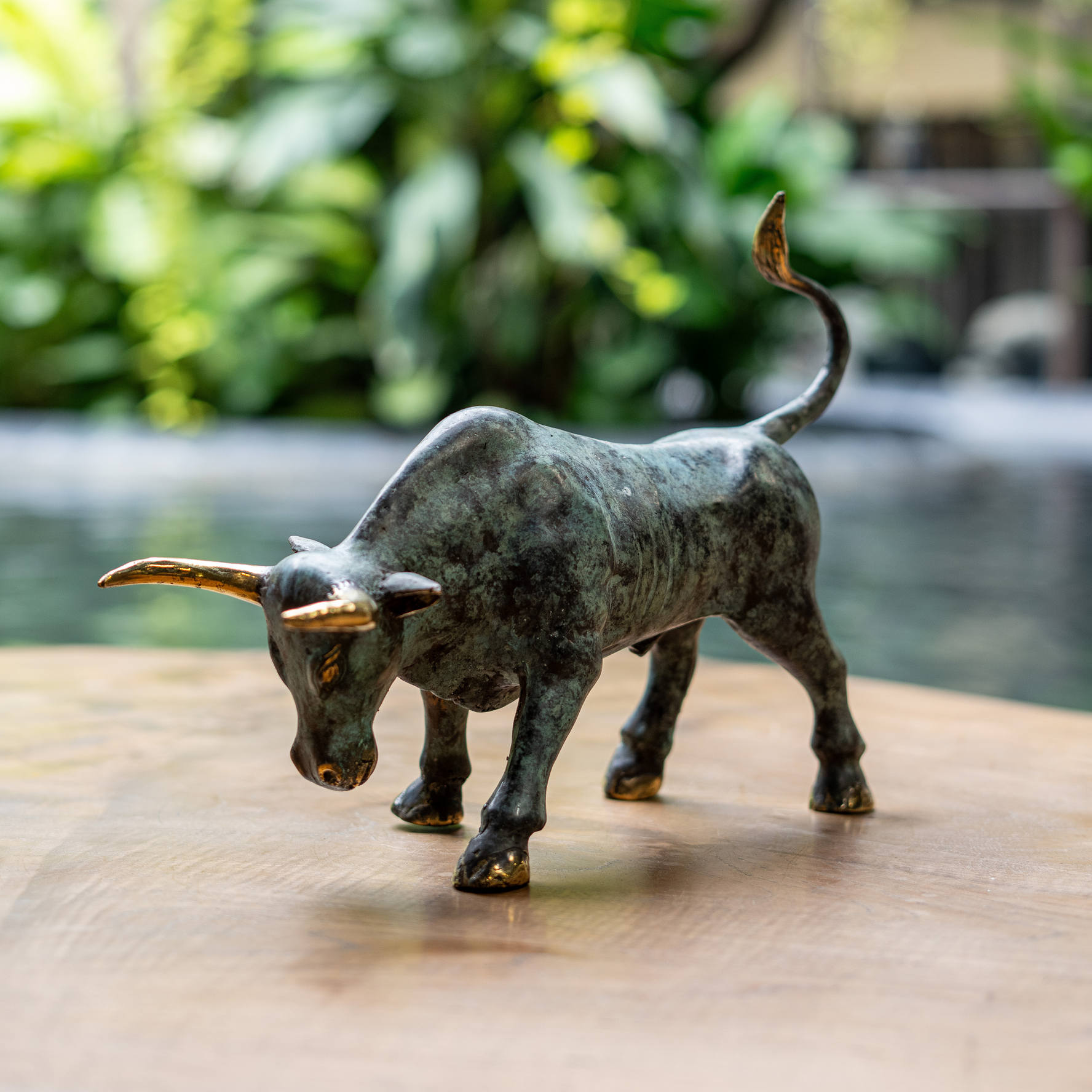 Metal Bull Sculpture