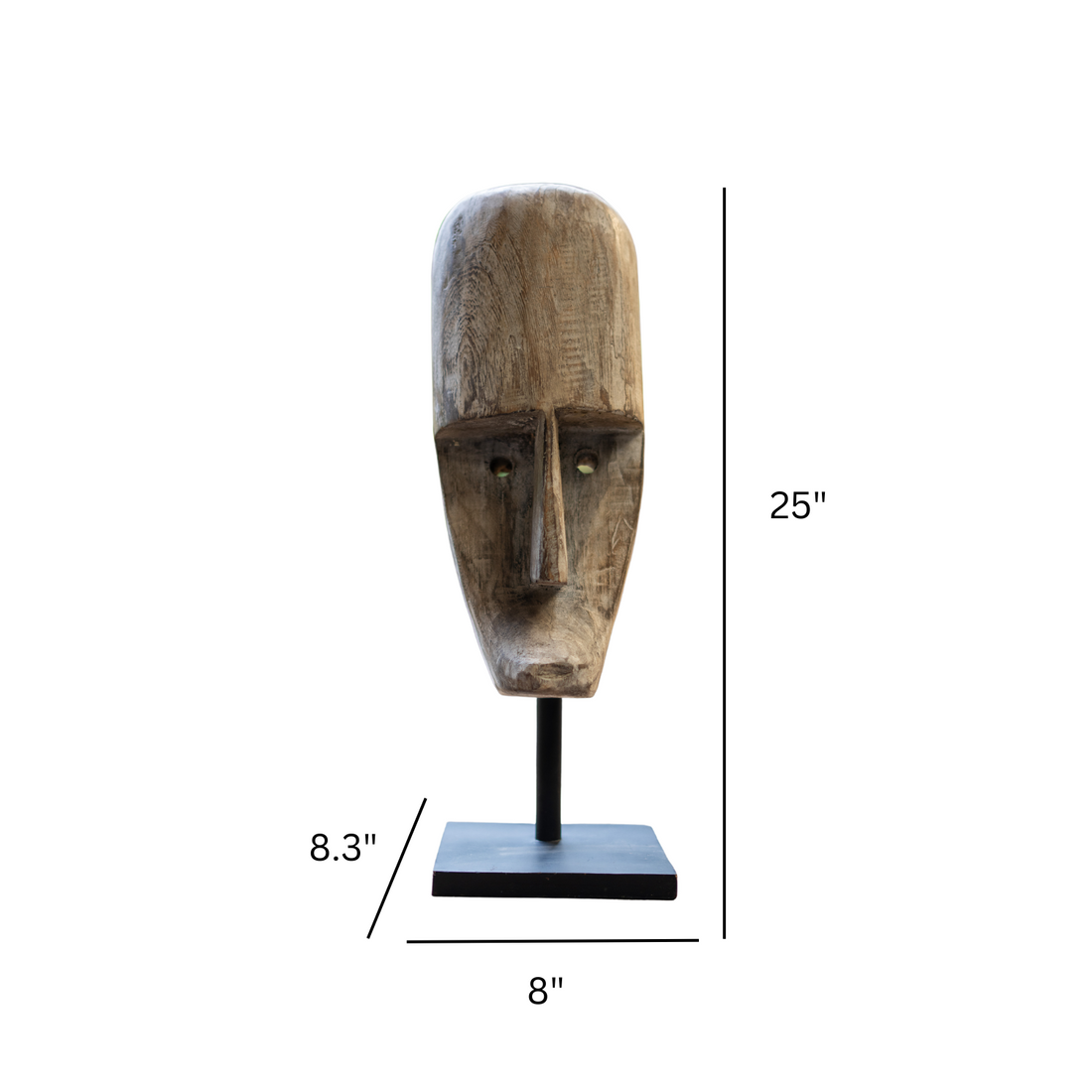 Timor Mask - White Distressed