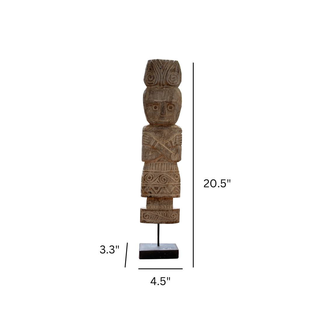 Timor Totems on Metal Stand (Set of 2)