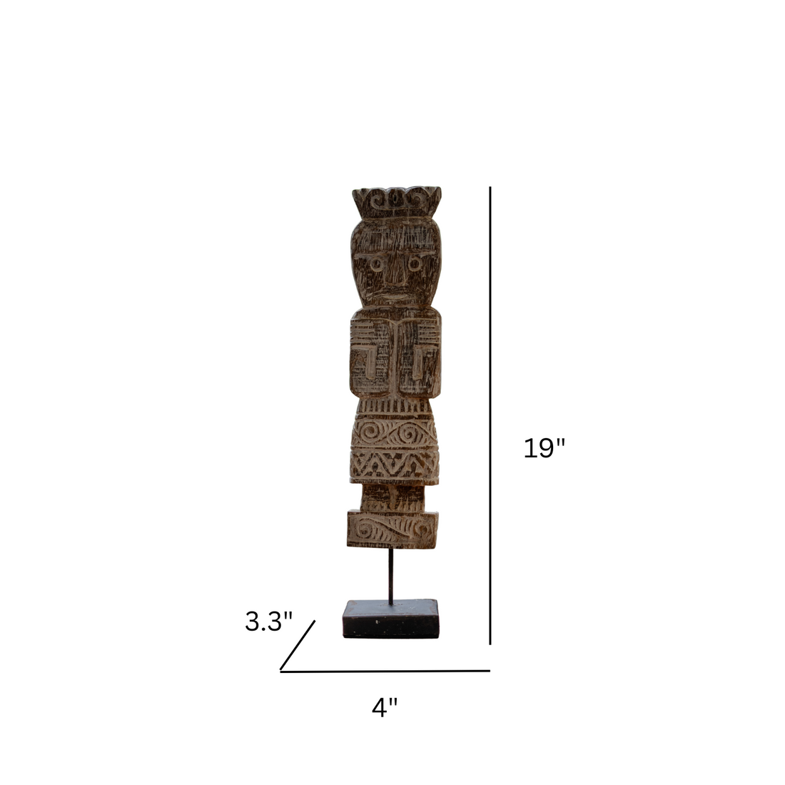 Timor Totems on Metal Stand (Set of 2)