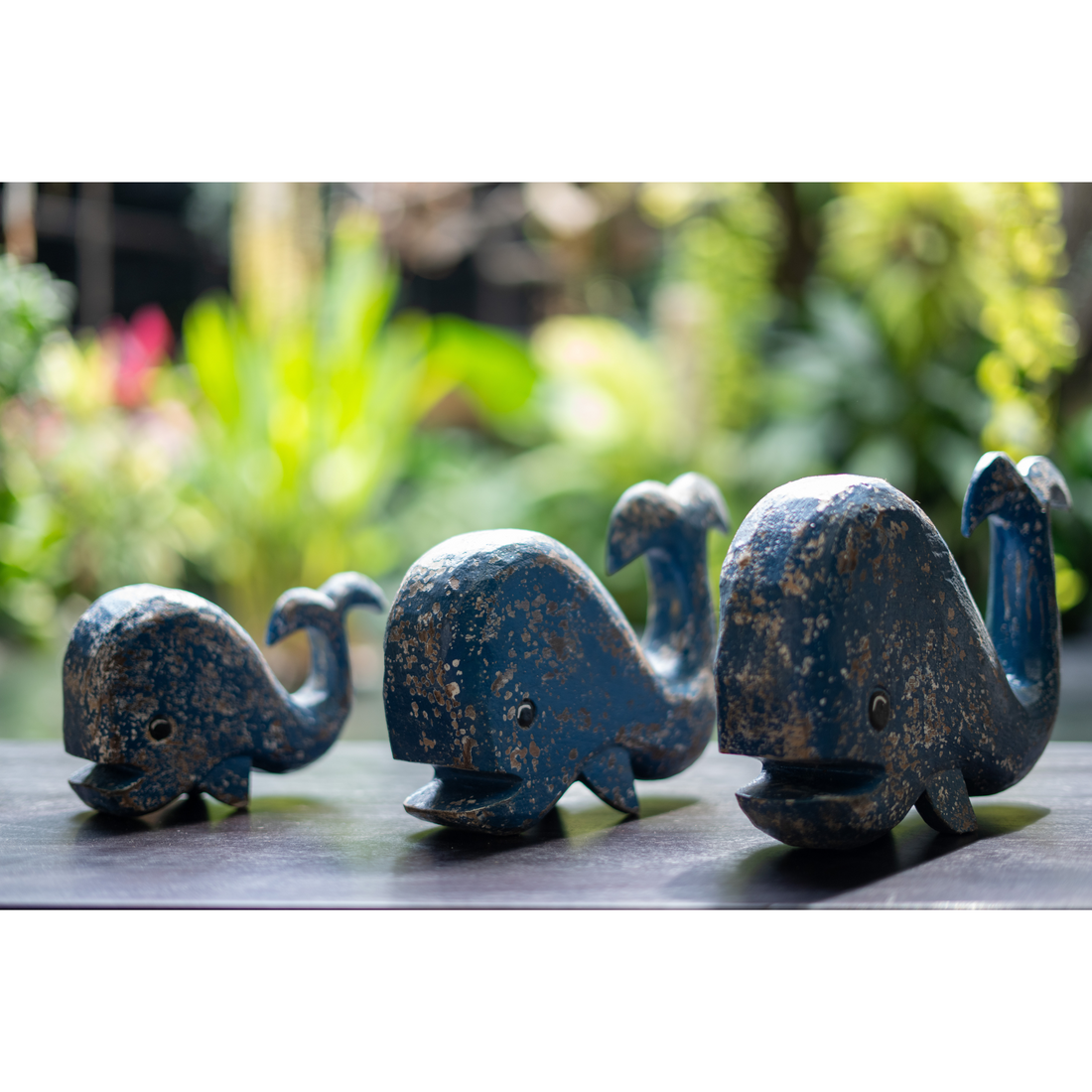 Wooden Whales (Set of 3)