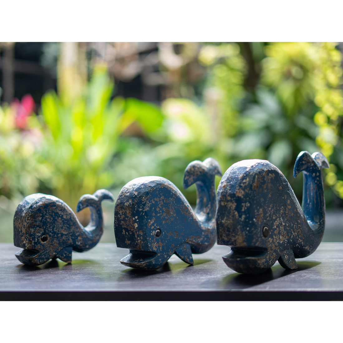 Wooden Whales (Set of 3)